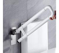 Barre d'Appui WC, Barre D'appui Pliable pour Toilettes Main Courante De Sécurité De Salle De Bains arre WC Handicapé avec Porte Rouleau Barre de Securité WC Barre de Maintien WC