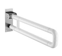 Barre d'appui WC, Barre Pliable, Poignée de Douche, Barre de Sécurité des Toilettes pour Handicapé, Âgé, Supporte jusqu'à 300 kg