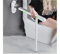 Barre D'appui Wc Rabattable, Barre De Sécurité Pliable Supporte Jusqu'à 200kg,D'appui De Salle De Bain En Acier Inoxydable Antidérapant Avec Jambes Pour Handicapé,âgé,Enceint (White)