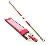 WilTec Barre de remorquage - 1800 x 35 x 35 mm/Jusqu’à 2,5 tonnes - Dispositif de remorquage tractage - Traction Automobile pour Sécurité routière