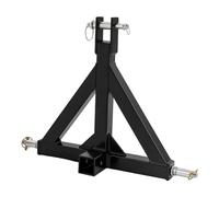 Barre d'attelage avec suspension à trois points - Attelage de remorque à 3 points - Catégorie 2 - 482 mm de long - Pour tracteurs et remorques