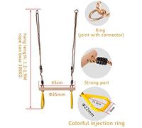 Barre de Balançoire Trapèze pour Enfants avec Anneaux, Ensemble de Jeu en Bois Facile à Installer, adapté à la Gymnastique et à L'entraînement Musculaire, aux Adultes et à la Salle de Sport