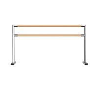 Barre de Ballet Double Portable - Une Barre d'étirement indépendante idéale pour la Danse, Les entraînements à Domicile et Le Travail de la souplesse. C'est Un Outil d'exercice Parfait pour