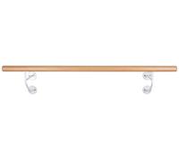 Barre de ballet en bois - Support mural stable - 1 à 3 m de long (1,4)