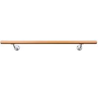 Barre de ballet en bois, supports muraux en 2 couleurs, distance au mur de 20 cm, 20 longueurs, 2 couleurs au choix (blanc clair, 1,60)