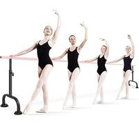 Barre De Ballet Mobile en Acier, Hauteur Réglable 80-115cm, Ventouse Puissante avec Une Forte Capacité De Charge, 2.5M/8.2FT