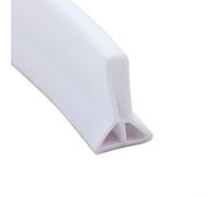 Barre de bord de douche en silicone 50 cm pour butée blanche grise (5 cm-blanc 100 cm)