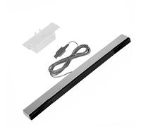 Barre de capteur, Mouvement Infrarouge Filaire avec Support Transparent Permet de Monter Facilement Le récepteur au-Dessus Barre capteur infrarouge USB récepteur Compatible avec la Wii/Wii U