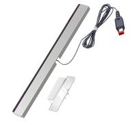 Barre de Capteur pour Wii, Capteur Récepteur Sensor Bar filaire pour Wii U, Barre Détection Compatible avec Nintendo Wii et Wii U, avec 2M Ligne Raccordement et Support