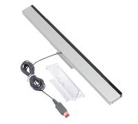 Barre de Capteur Wii, Capteur Recepteur Sensor Barre Filaire Compatible avec la Wii/Wii U, Accessoires Wii avec Support de Pied Transparent, Qui Permet de Monter Facilement le Récepteur au-Dessus
