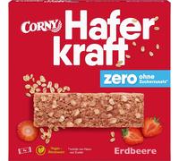 Barre de céréales Corny HAFERKRAFT ZERO Fraise, 4x35g