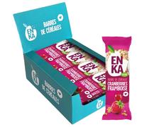 Barre de Céréales Enka Cranberries & Framboise - Boite distributrice de 20 barres