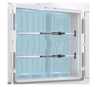 Barre de chargement à cliquet robuste - Dispositif de retenue télescopique pour remorques, fourgonnettes et camionnettes, tapis antidérapant, jeu de 1/2/3/4, séparateur en aluminium pour un chargeme