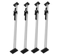 Barre de chargement réglable robuste - Stabilisateur de verrouillage de charge à cliquet pour ramassage et livraison, ensemble de 4 pièces (235-273 cm) avec patins en caoutchouc pour un transport sé
