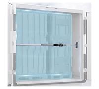Barre de chargement télescopique robuste à cliquet pour camions, fourgonnettes et remorques - Dispositif de retenue de chargement antidérapant, réglable en 1/2/3/4, séparateur en aluminium durable p