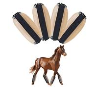 Barre De Cheval Équitation, 4 Pièces De Bottes De Cheval Antimouches,Résistant Aux Déchirures Larges Leggings pour Chevaux,Respirant Bottes,Pour Sabots De Chevaux Morsures Anti-Mouches
