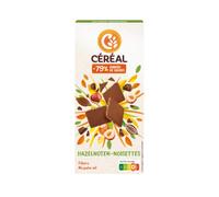 Barre de chocolat noisette à faible teneur en glucides | Céréal | Moins de sucre noisette | Poids total 80 grammes