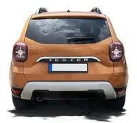 Barre de coffre en acier inoxydable chromé sur plaque d'immatriculation pour Dacia Duster II | à partir de 2018