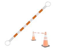 Barre de cône de signalisation réglable en plastique PVC | Plusieurs couleurs 1/2/4/5/6/8/10/12/16/20 pièces : distributeur d'avertissement de stationnement (orange et blanc, 1 pièce)