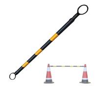 Barre de cône de trafic réglable en PVC | Multicolore 1/2/4/5/6/8/10/12/16/20 pièces : distributeur d'alerte de stationnement (jaune et noir, 1 pièce)