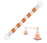 Barre de cône de trafic réglable en PVC | Multicolore, 1/2/4/5/6/8/10/12/16/20 pièces : distributeur d'avertissement pour stationnement, construction routière (orange