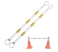 Barre de cône de trafic réglable en PVC | Multicolore 1/2/4/5/6/8/10/12/16/20 pièces : distributeur d'avertissement pour la construction de routes de stationnement