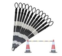 Barre de cône de trafic réglable en PVC | Multicolore 1/2/4/5/6/8/10/12/16/20 pièces : distributeur d'avertissement pour la construction de routes de stationnement