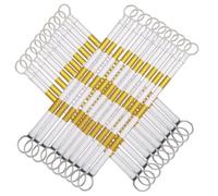 Barre de cônes, 20 pièces, barrière de sécurité télescopique à cônes, poteaux de contrôle de la Circulation Extensibles de 1,6 à 3 m avec Ruban réfléchissant Jaune et Blanc de qualité ingéni