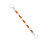 Barre de cônes de signalisation rétractable de 3 m (10 pi) - Connecteurs de barrière de sécurité Extensibles en PVC pour stationnements et travaux Routiers - Équipement de sécurité Orange et