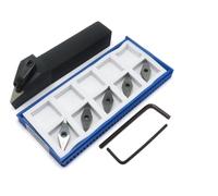 Barre de coupe pour outil tournage extérieur MVJNR 16 mm 20 25, plaquettes VNMG 1616K16 2020K16 2525M16, 5/10 pièces, PCD CBN 160402 160404 160408 Plaquettes de Carbure CNC(20mm and 5PCS 04PCD)