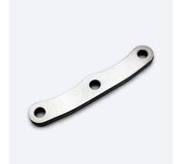 Barre de cravate avant en acier inoxydable argenté pour Traxxas Slash 4x4 Rustler 4x4 Stampede 4x4 Jato 4x4 Ford 4x4 Bigfoot 4x4 6823