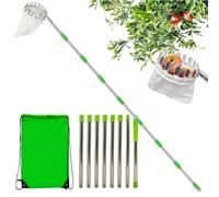 Barre De Cueillette De Fruits | Outils De Jardin Agricole Avec Poteau Télescopique Extensible - Picker De Fruits Portable Grande Hauteur, Cueilleurs De Fruits En Métal, Équipement De Cueillette De Fru