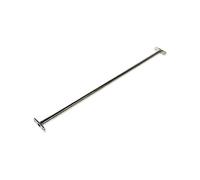 Barre de culbutage en acier inoxydable 125cm Argent