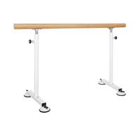 Barre de Danse Barre de Ballet Mobile Domestique, Manche en Bois Massif en Acier avec Quatre ventouses, capacité de Charge de 500 kg (Color : White, Size : 1M/3.3FT)