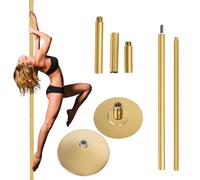 Barre De Danse Pole Dancer Or Réglable En Hauteur 220-274CM Sans Perçage