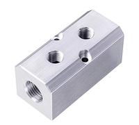 Barre de distribution d'air comprimé 2x 1/4" Collecteur d'air du compresseu