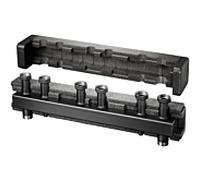 barre de distribution Oventrop 1351674 DN 32, acier, avec isolation et support mural, pour 4 circuits de chauffage