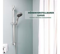barre de douche bremermann en acier inoxydable 71,5 cm avec glissière de douche conique