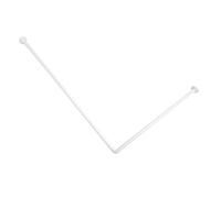 BARRE DE DOUCHE D'ANGLE 80X170 BAIGNOIRE CABINE DE DOUCHE ALUMINIUM RIDEAU MURAL