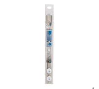 BARRE DE DOUCHE D'ANGLE 80X80 CM ACIER INOXYDABLE - CHROME