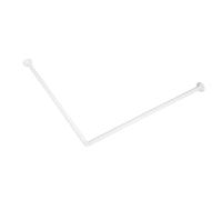 BARRE DE DOUCHE D'ANGLE ALUMINIUM BAIGNOIRE CABINE DE DOUCHE RIDEAU MURAL 80