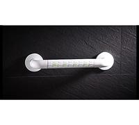 Barre de douche en acier inoxydable pour baignoire 68 cm Nylon il Poignée de sécurité pour handicap et personnes âgées Barre de soutien blanche