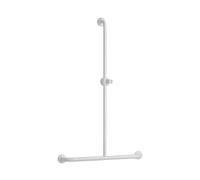 Barre de douche + maintien époxy blanc PELLET ASC