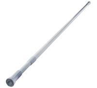 MSV Barre tringle extensible pour rideau de douche ou baignoire blanche 140-260 cm