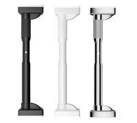 Barre de Douche Ferme et extensible, Tringle à Rideaux sans perçage, Tringle à Tension Ajustable pour Rideaux, pour vos rideaux, balcon et douche (Couleur : Noir, Taille : 210-300CM)