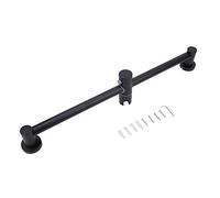 Barre de Douche Lève Tête en Aluminium Sans Perçage, Noir Mat, Robuste et Durable - Installation Facile Sans Outils, Résistant à la Chaleur, Écologique et Sécurisé