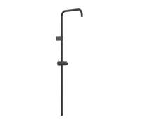 Barre de douche longue adaptable au robinet thermostatique mural Noir mat - TRES 03463501NM