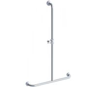 Barre de douche + maintien époxy blanc PELLET ASC