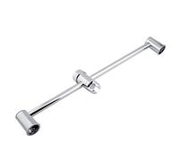 Barre de douche pour pommeau de douche réglable en hauteur porte pulvérisateur coulissant Galvanoplastie Plaqué Salle de bains Barre de douche Ascenseur Tige,Pommeau De Douche