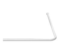 Ridder 159501 Barre de douche d'angle universelle Aluminium Blanc Ø 21 mm